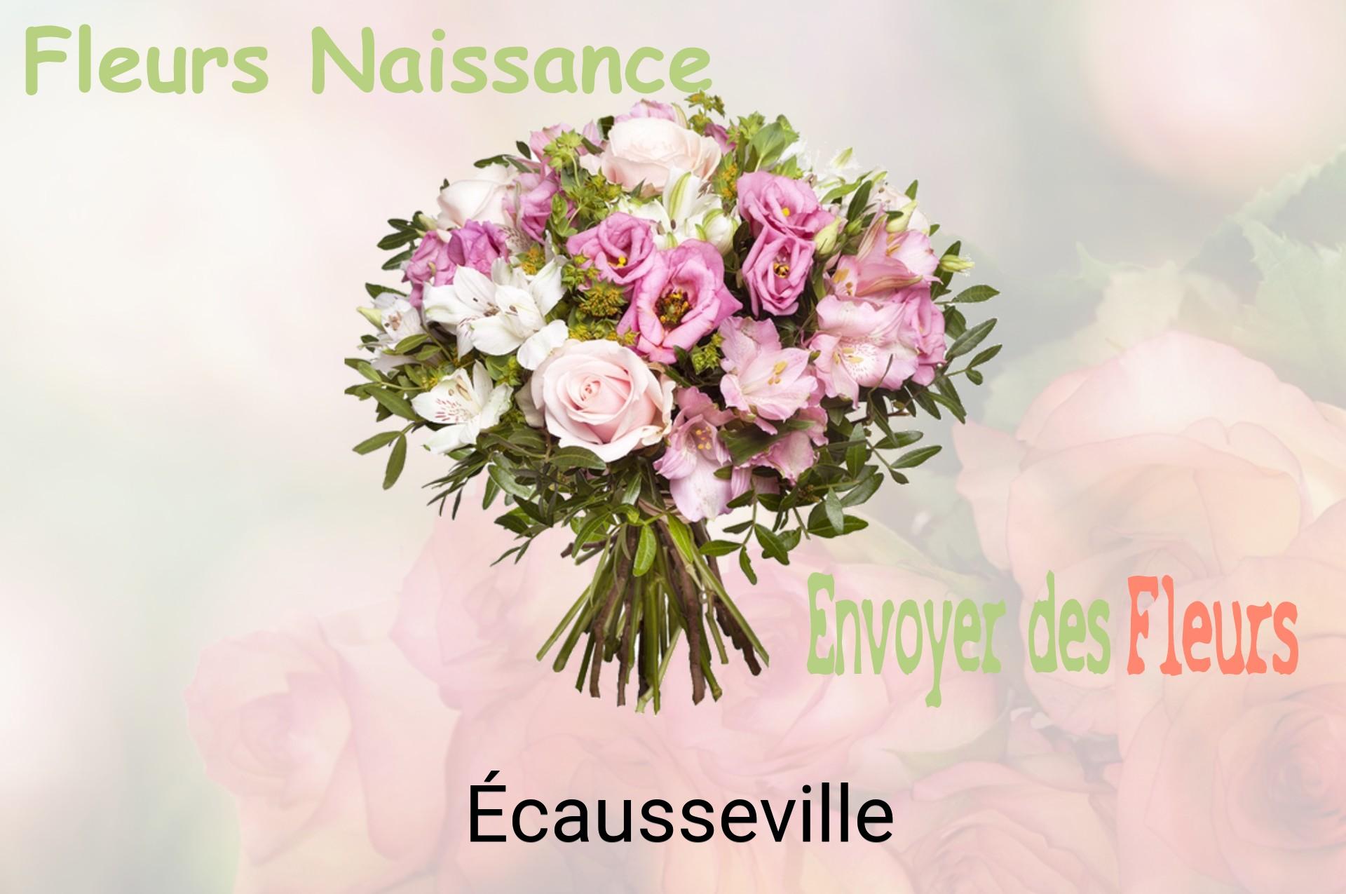 Bouquet de fleurs de naissance livré à Écausseville